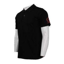 P831 設計男裝短袖Polo恤 自製繡花logo男裝短袖Polo恤  餐廳 制服 Polo恤製造商     黑色 P831 設計男裝短袖Polo恤 自製繡花logo男裝短袖Polo恤  餐廳 制服 Polo恤製造商     黑色